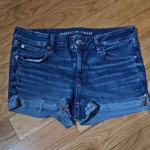 American Eagle Outfitters Dark Blue Jean Shorts